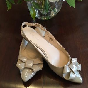 Nine West Patent Leather Bow Flat